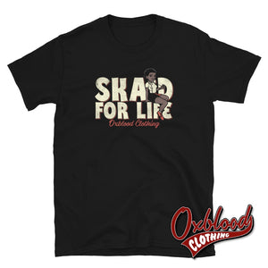Skad For Life T-Shirt - Rude Girl Clothes Boy Clothing 2-Tone Tshirt Two-Tone Tee S