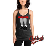 Load image into Gallery viewer, Skinhead Girl Womens Racerback Tank Vintage Black / Xs Top
