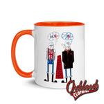 Lade das Bild in den Galerie-Viewer, Punk Mod Cup - Skinheads United Mug With Color Inside By Scribble Twigs
