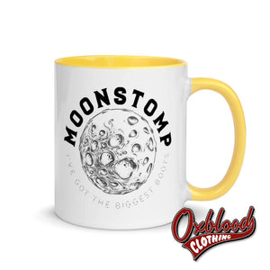 Skinhead Moonstomp Mug With Color Inside Ive Got The Biggest Boots Yellow