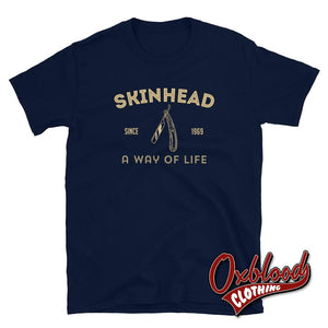 Skinhead Razor - A Way Of Life T-Shirt Navy / S Shirts