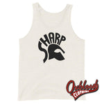 Load image into Gallery viewer, Skinheads Against Racial Prejudice Tank Top - S.h.a.r.p. / Sharp Oatmeal Triblend Xs

