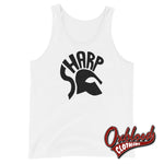 Load image into Gallery viewer, Skinheads Against Racial Prejudice Tank Top - S.h.a.r.p. / Sharp White Xs
