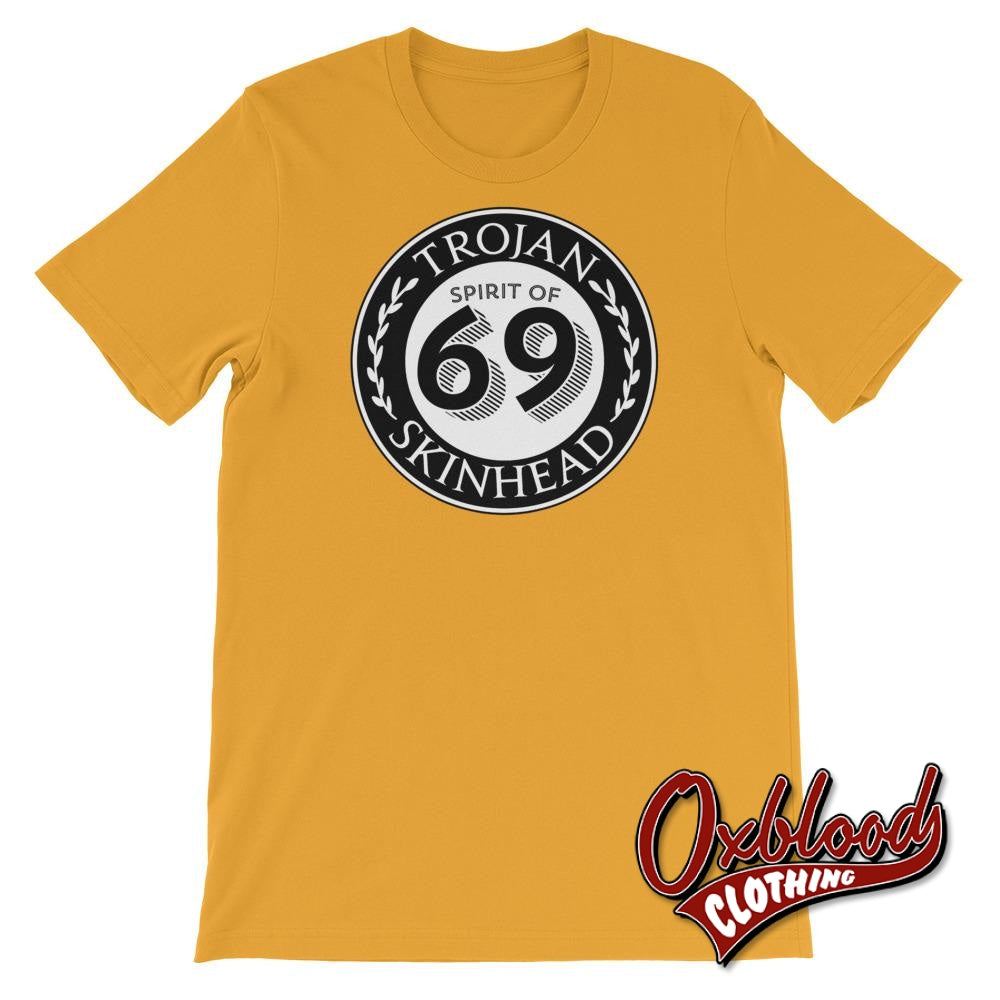 Spirit Of 69 Skinhead Laurel T-Shirt Mustard / S Shirts