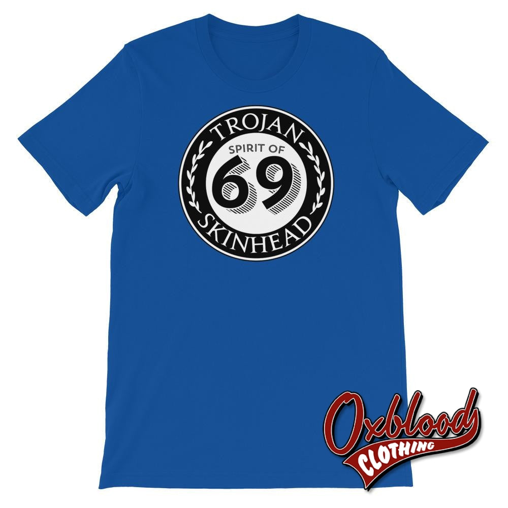 Spirit Of 69 Skinhead Laurel T-Shirt True Royal / S Shirts