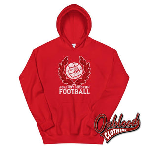 Stand Against Modern Football Hoodie - Amf Shirts Red / S