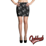Load image into Gallery viewer, The Iron Front Three Arrows Anti-Fascist Mini Skirt Xs
