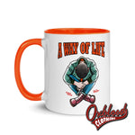 Lade das Bild in den Galerie-Viewer, Traditional Skinhead A Way Of Life Mug With Color Inside - Mr Duck Plunkett Mugs

