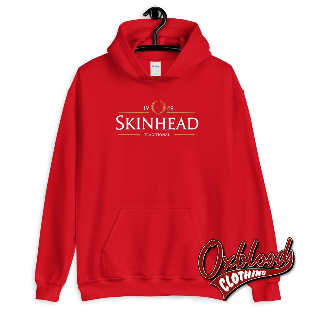 Traditional Skinhead Hoodie - 1969 Clothing Red / S