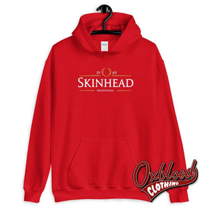 Traditional Skinhead Hoodie - 1969 Clothing Red / S