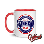 Lade das Bild in den Galerie-Viewer, Traditional Skinhead Mug With Color Inside - Spirit Of 1969 Oxblood Clothing
