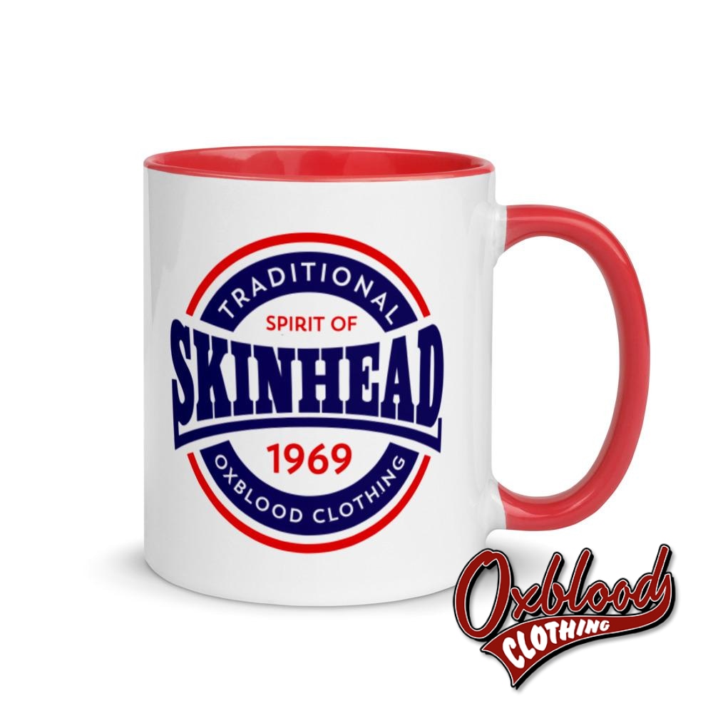 Traditional Skinhead Mug With Color Inside - Spirit Of 1969 Oxblood Clothing