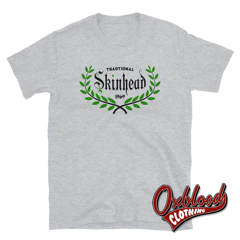 Traditional Skinhead T-Shirt 1969 - Bovver Boy Clothes And Ska Clothing Sport Grey / S