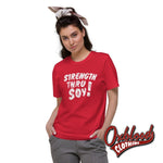 Load image into Gallery viewer, Vegan Skinhead Strength Thru Soy Organic Cotton T-Shirt - Straight Edge Lifestyle
