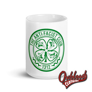 White Celtic The Anti-Fascist Club Mug