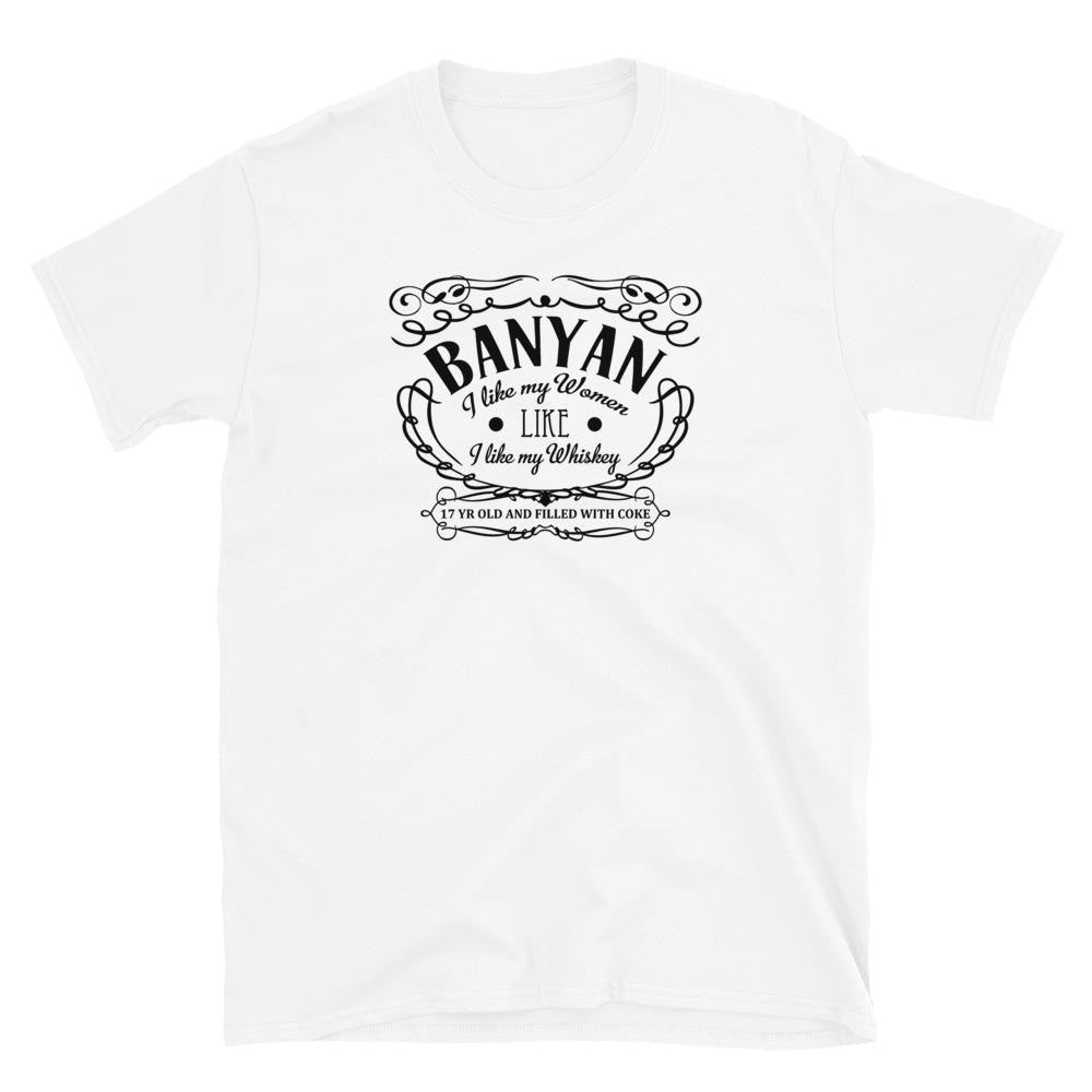 White Original Banyan Whiskey T-Shirt / S