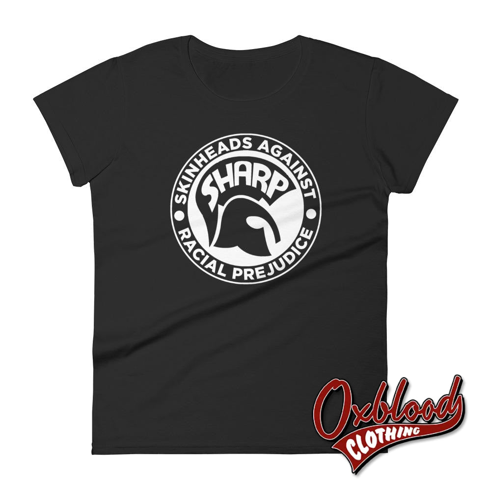 Womens Sharp Skinheads Against Racial Prejudice - S.h.a.r.p. Apparel Black / S