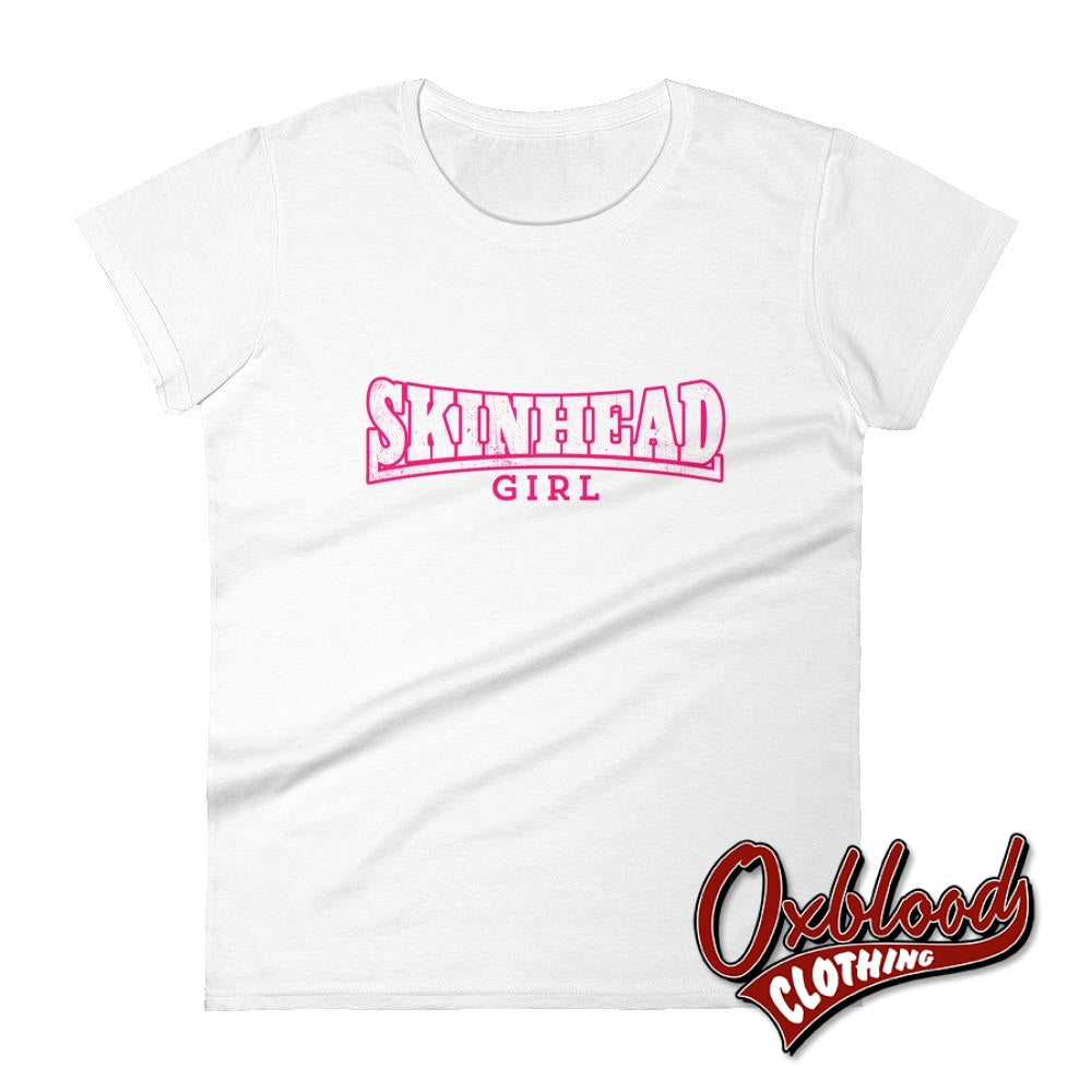Womens Skinhead Girl Short Sleeve T-Shirt White / S Shirts