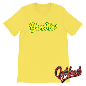Yardie T-Shirt - British Jamaican Clothing Yellow / S Shirts
